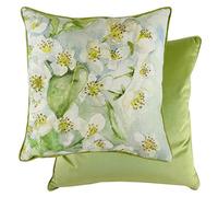 Evans Lichfield Blossoms Pear Feather Filled Cushion, Green, 43 x 43cm