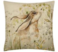Evans Lichfield Bramble Hare Printed Polyester Filled Cushion