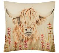 Evans Lichfield Bramble Highland Cow Tartan Polyester Filled Cushion | Size: 43 cm x 43 cm Evans Lichfield Multicolor 43 cm x 43 cm