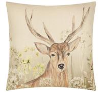 Evans Lichfield Bramble Stag Printed Feather Rich Cushion