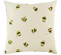 Evans Lichfield Busy Bee Hand-Painted Printed Polyester Filled Cushion