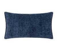 Evans Lichfield Buxton Chenille Reversible Rectangular Cushion in Navy | Size: 30 cm x 50 cm Evans Lichfield Navy 30 cm x 50 cm