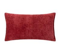 Evans Lichfield Buxton Chenille Reversible Rectangular Cushion in Red | Size: 30 cm x 50 cm Evans Lichfield Red 30 cm x 50 cm