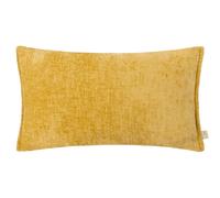 Evans Lichfield Buxton Chenille Reversible Rectangular Cushion in Yellow | Size: 30 cm x 50 cm Evans Lichfield Yellow 30 cm x 50 cm