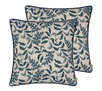 Evans Lichfield Chatsworth Topiary Piped Polyester Filled Cushion - Twin Pack