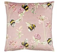 Evans Lichfield Country Bee Garden Cushion Cover, Heather, 43 x 43cm (COUNTBG/CC5/HEA)