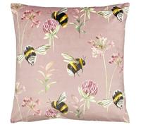 Evans Lichfield Country Bee Garden Feather Filled Cushion, Polyester, Heather