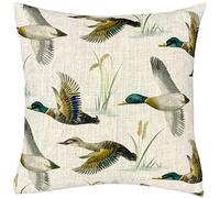 Evans Lichfield Country Duck Pond Feather Filled Cushion, Polyester, Linen, Multi