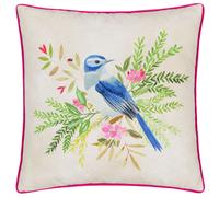 Evans Lichfield Daisy Hill Bluebird Printed Cushion in Pink | Size: 45 cm x 45 cm Evans Lichfield Pink 45 cm x 45 cm