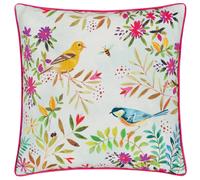 Evans Lichfield Daisy Hill Willow Birds Printed Cushion in Pink | Size: 45 cm x 45 cm Evans Lichfield Pink 45 cm x 45 cm