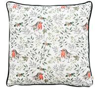 Evans Lichfield Festive Robin Polyester Filled Cushion
