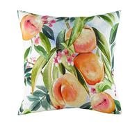 Evans Lichfield Fruit Peaches Feather Filled Cushion, Multi, 43 x 43cm