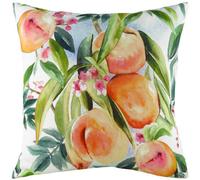 Evans Lichfield Fruit Peaches Feather Filled Cushion, Multi, 43 x 43cm