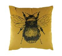 Evans Lichfield Gold Bee Cushion Cover, Velvet, 43 x 43cm