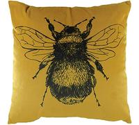 Evans Lichfield Gold Bee Cushion Cover, Velvet, 43 x 43cm