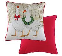 Evans Lichfield Goosie Velvet Feather Filled Cushion, Multi, 43 x 43cm