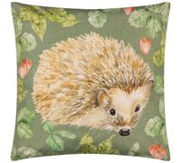 Evans Lichfield Grove Hedgehog Water & UV Resistant Outdoor Cushion in Olive | Size: 43 cm x 43 cm Evans Lichfield Olive 43 cm x 43 cm