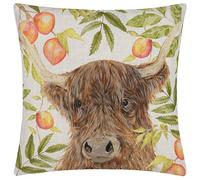 Evans Lichfield Grove Highland Cow Cushion Cover