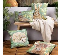 Evans Lichfield Grove Highland Cow Outdoor Polyester Filled Cushion - Twin Pack