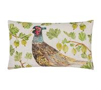 Evans Lichfield Grove Pheasant Feather Filled Cushion, Natural, 30 x 50cm