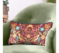 Evans Lichfield Hawthorn Birds Chenille Piped Feather Rich Filled Cushion