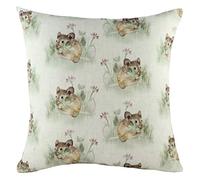 Evans Lichfield Hedgerow Mice Repeat Cushion Cover, Multi, 43 x 43cm