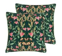 Evans Lichfield Heritage Bell Flowers Polyester Filled Cushion - Twin Pack