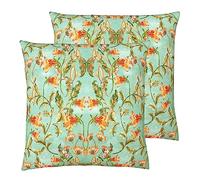 Evans Lichfield Heritage Bell Flowers Polyester Filled Cushion - Twin Pack