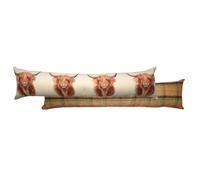 Evans Lichfield Hunter Highland Cow Printed Draught Excluder Evans Lichfield Multicolor