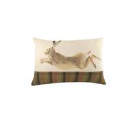 Evans Lichfield Hunter Leaping Hare Rectangular Filled Cushion