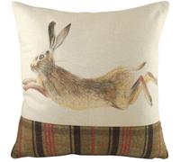Evans Lichfield Hunter Leaping Hare Cushion Cover, Multi, 43 x 43cm