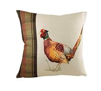 Evans Lichfield Hunter Pheasant Cushion Cover, Multi, 43 x 43cm