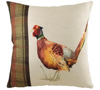 Evans Lichfield Hunter Pheasant Tartan Feather Rich Filled Cushion