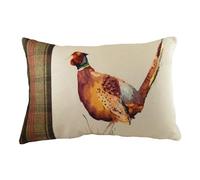 Evans Lichfield Hunter Pheasant Tartan Feather Rich Filled Cushion