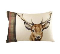 Evans Lichfield Hunter Stag Rectangular Printed Feather Filled Cushion