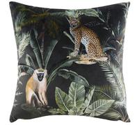 Evans Lichfield Kibale Animals Velvet Feather Rich Filled Cushion