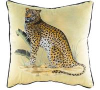 Evans Lichfield Kibale Jungle Leopard Velvet Polyester Filled Cushion