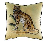 Evans Lichfield Kibale Leopard Feather Filled Cushion, Polyester, Multi multicolour
