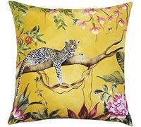 Evans Lichfield Leopard Outdoor Cushion Cover, Gold, 43 x 43cm