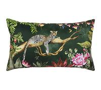 Evans Lichfield Leopard Outdoor Polyester Filled Cushion, Forest, 30 x 50cm
