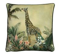 furn. Evans Lichfield Manyara Feather Filled Cushion, Polyester, Zebra