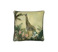 Evans Lichfield Manyara Giraffe Printed Piped Cushion | Size: 43 cm x 43 cm Evans Lichfield Multicolor 43 cm x 43 cm