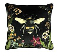 Evans Lichfield Midnight Garden Feather Filled Cushion, Bee, 43 x 43cm