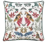 Evans Lichfield Mirrored Fox Feather Filled Cushion