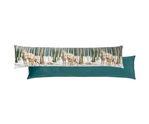 Evans Lichfield Mirrored Robin Watercolour Printed Velvet Draught Excluder