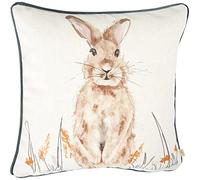Evans Lichfield Oakwood Hare Cushion Cover, Multi, 43 x 43cm