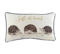 Evans Lichfield Oakwood Hedghogs Rectangular Piped Feather Filled Cushion