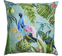 Evans Lichfield Peacock Outdoor Cushion Cover, Multi, 43 x 43 cm