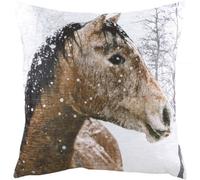 Evans Lichfield Photo Horse Cushion Cover, Multi, 43 x 43cm