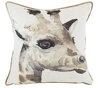 Evans Lichfield Safari Giraffe Cushion Cover, White, 43 x 43cm
